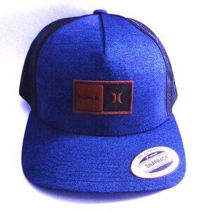 Hurley Austin Trucker Hat NWT Never Worn Blue One Size Snapback Men's Accessory